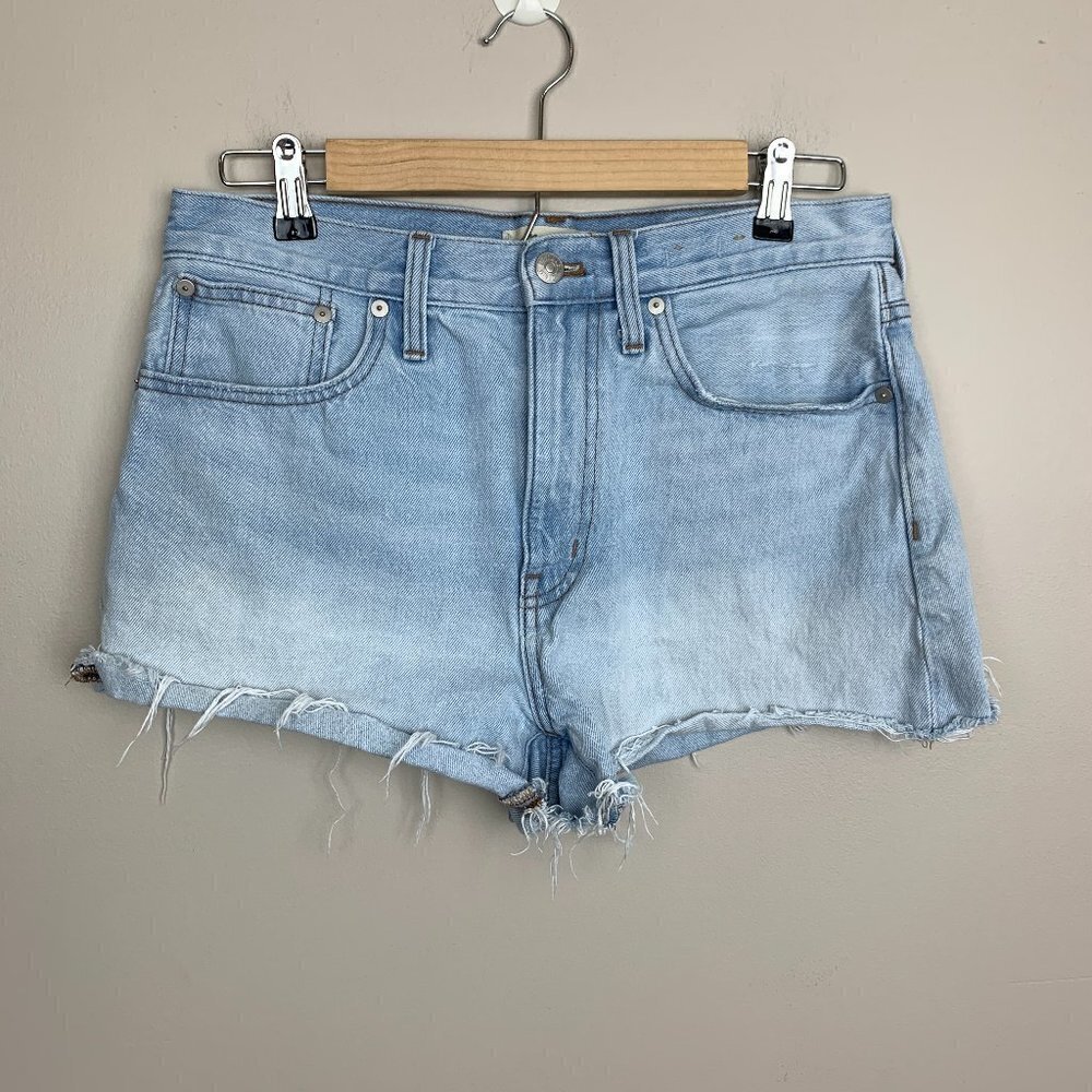 Madewell Relaxed Denim Shorts - Size 27 - Light Wash